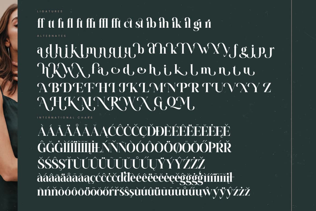 Misthefa Aveline - Modern Alternate Serif font preview 18