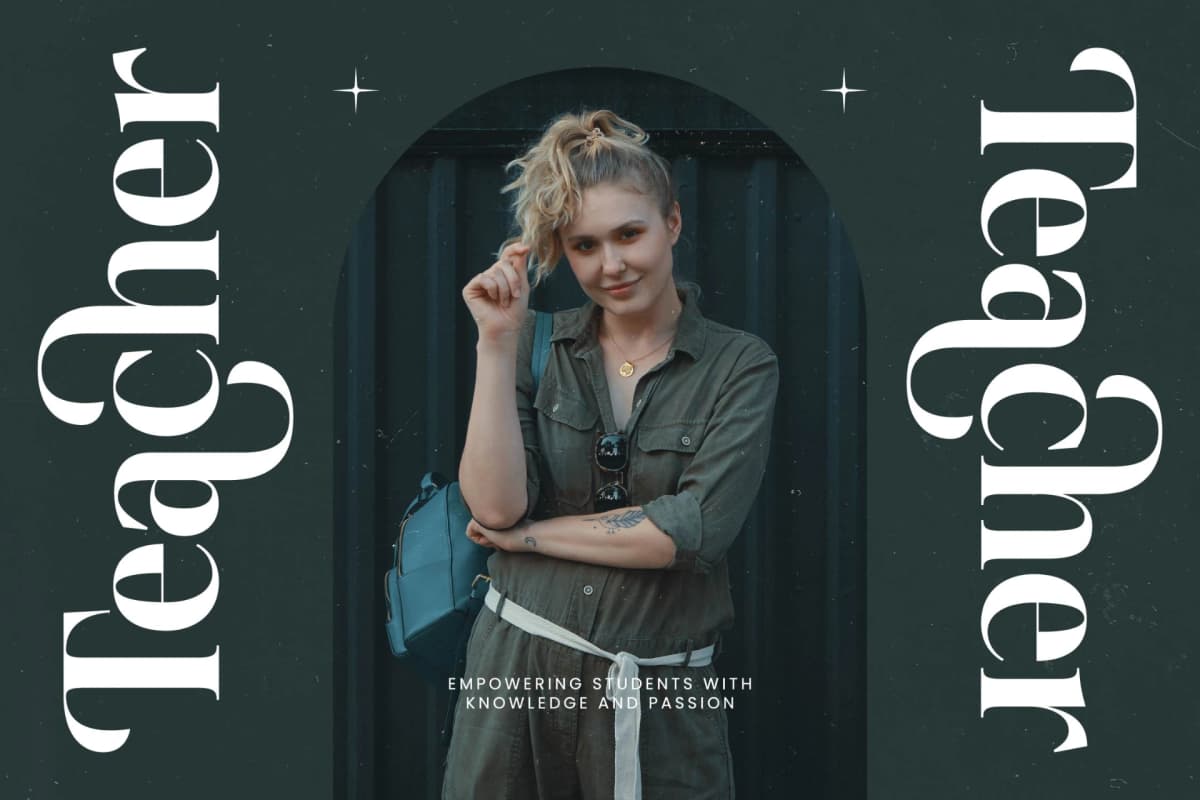 Misthefa Aveline - Modern Alternate Serif font preview 8