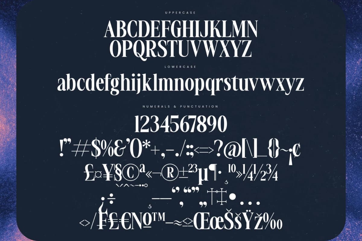 Voilstar - Modern Display Serif font preview 18