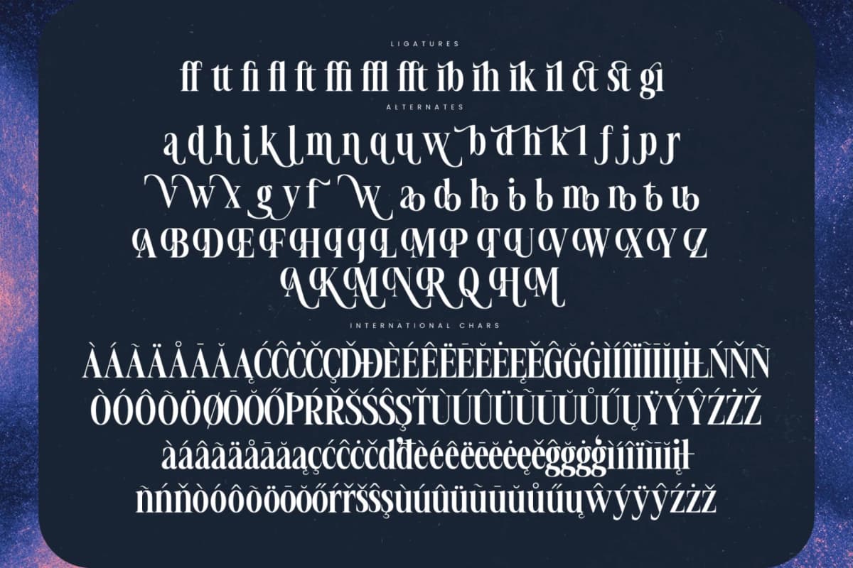 Voilstar - Modern Display Serif font preview 19