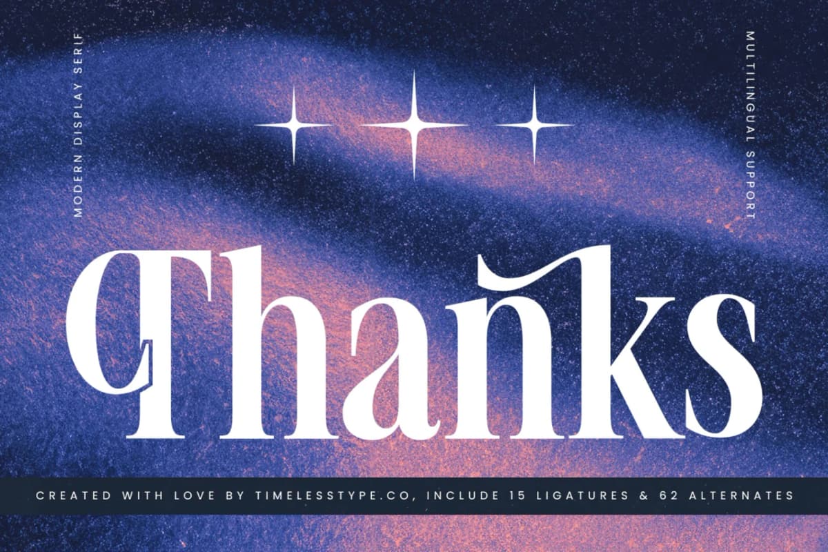 Voilstar - Modern Display Serif font preview 20