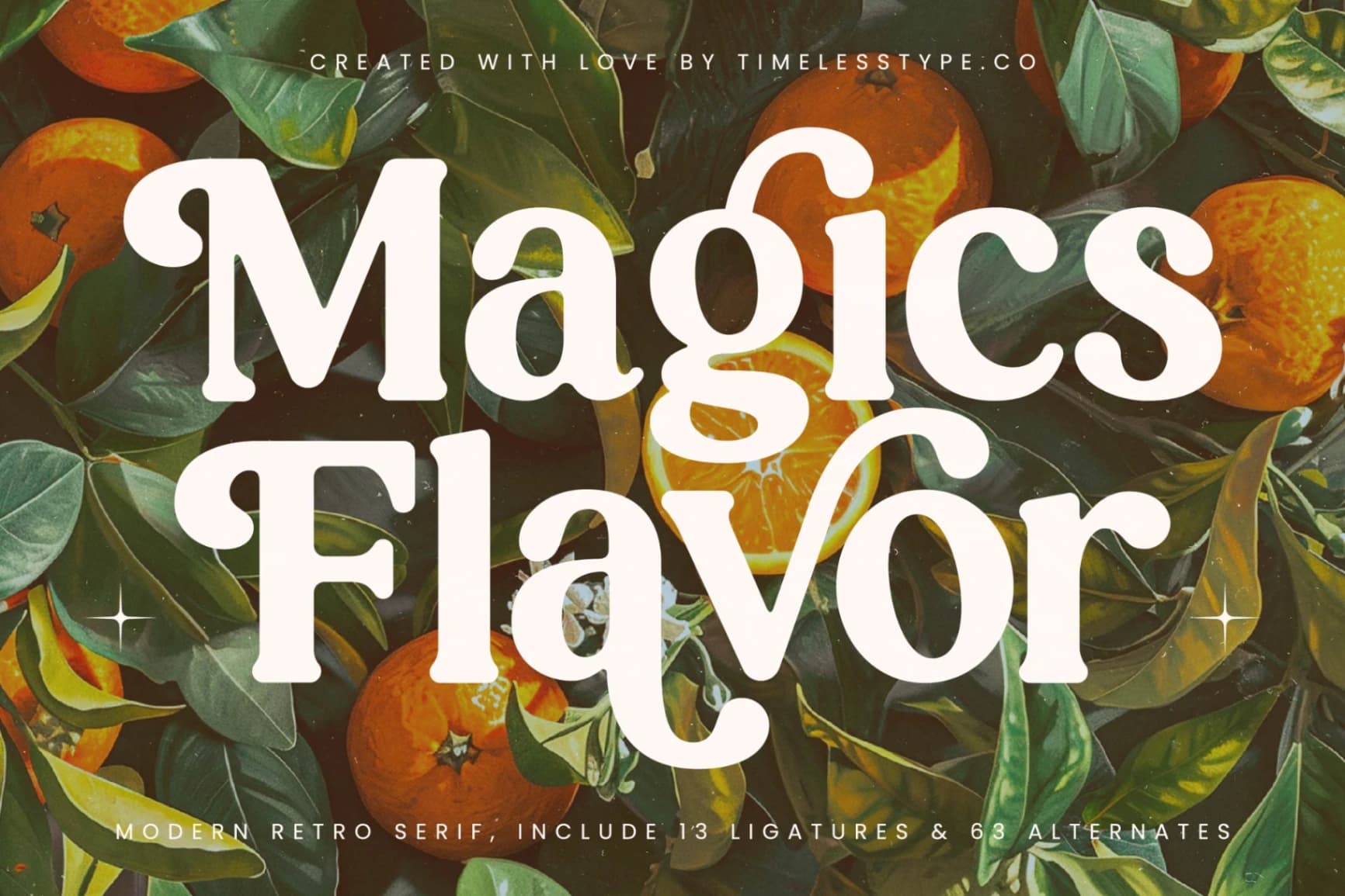 Preview of Magics Flavor - Modern Retro Serif font