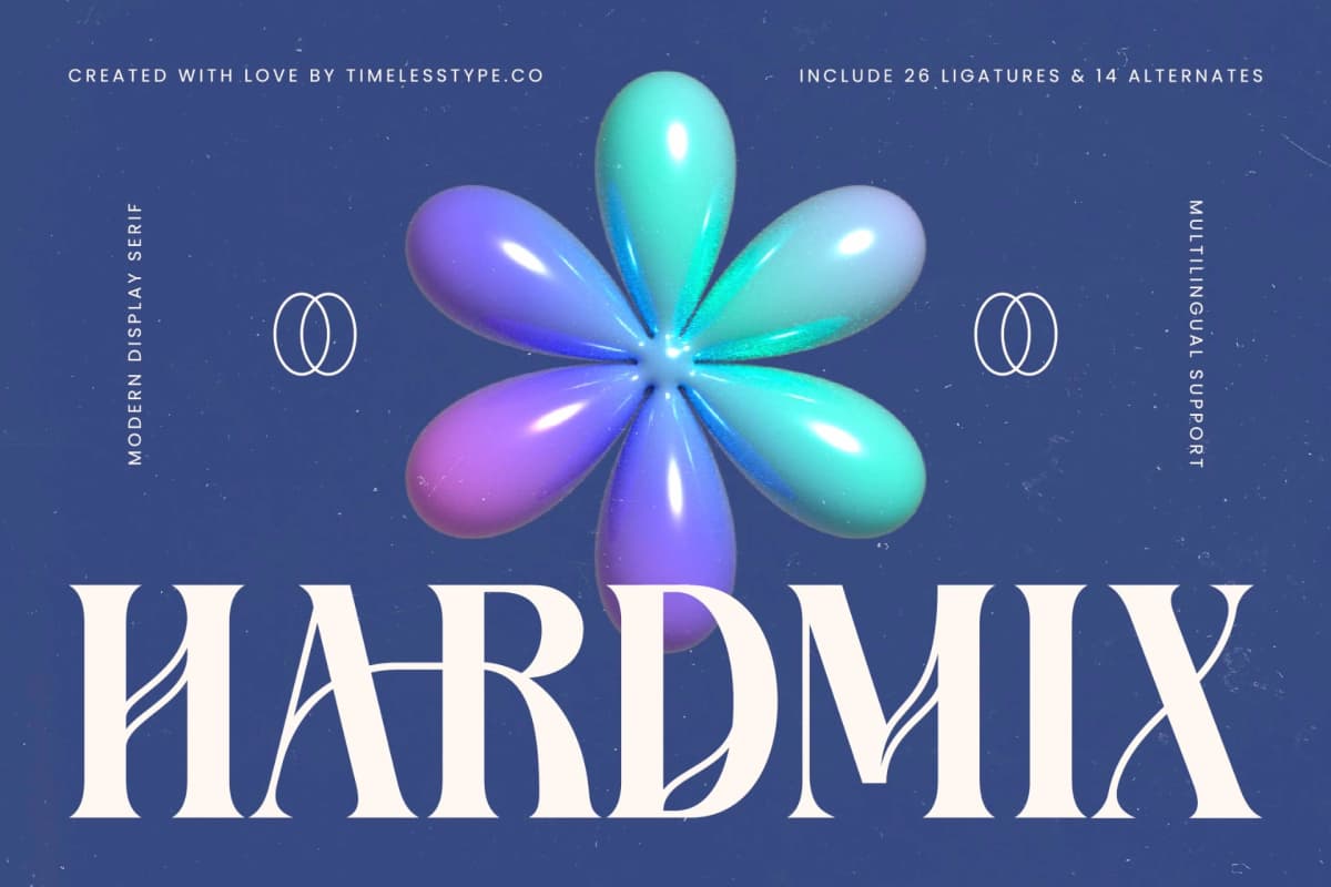 Hardmix - Modern Display Serif font preview 1