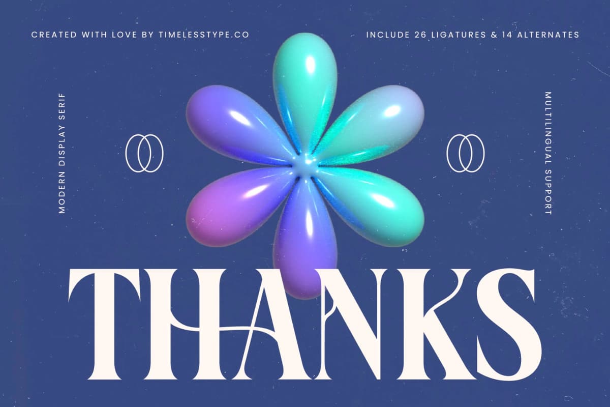 Hardmix - Modern Display Serif font preview 20