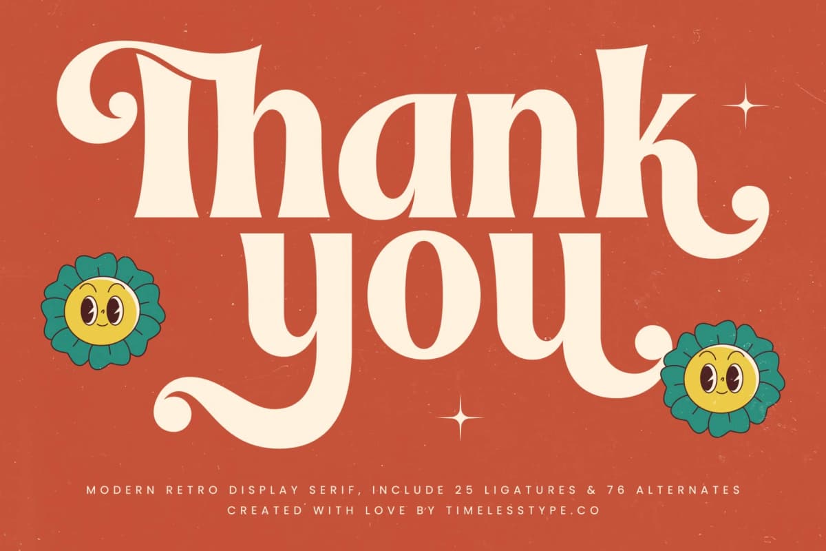 Bright Kenly - Modern Retro Display Serif font preview 20