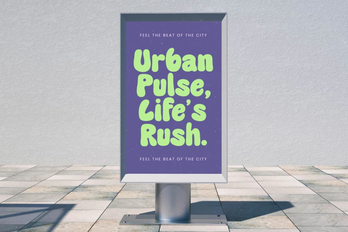 Funky Glitz - Retro Bubble Display font preview 2