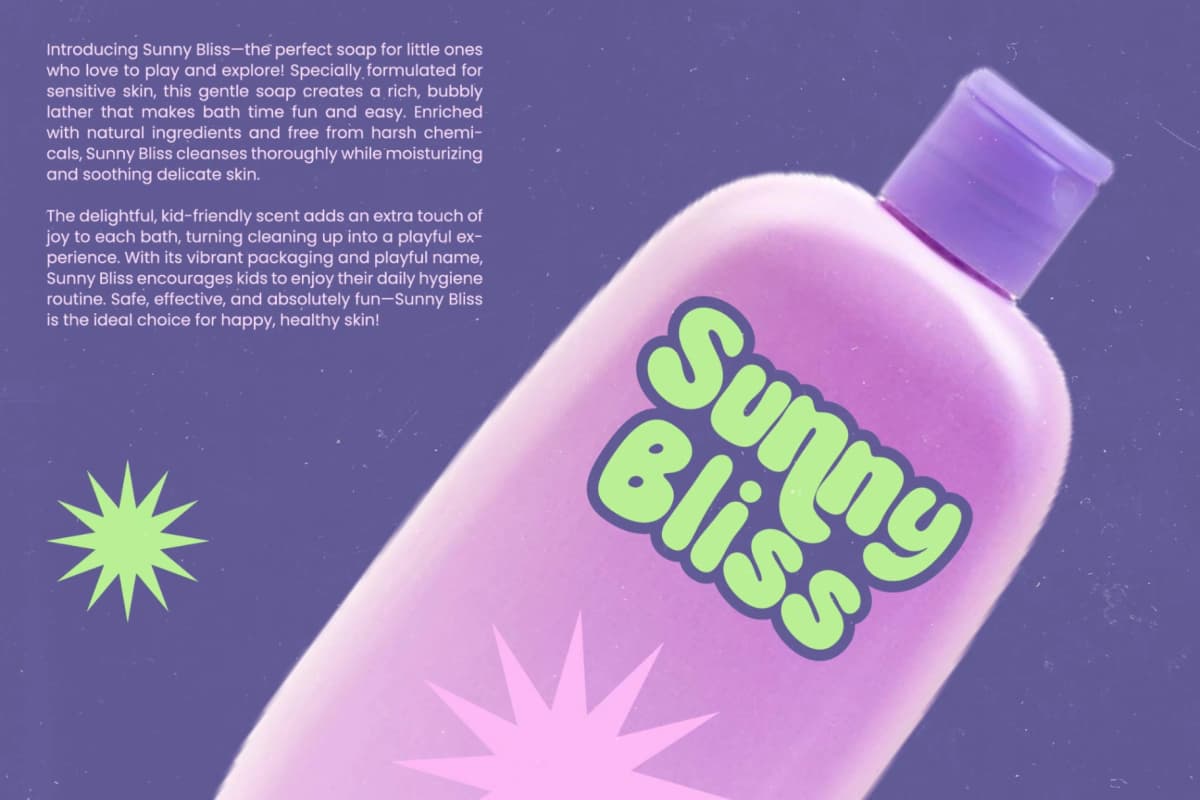 Funky Glitz - Retro Bubble Display font preview 9