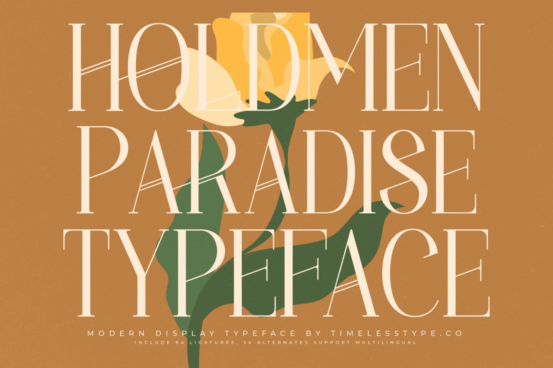 Preview 1 for Holdmen Paradise - Modern Display Typeface