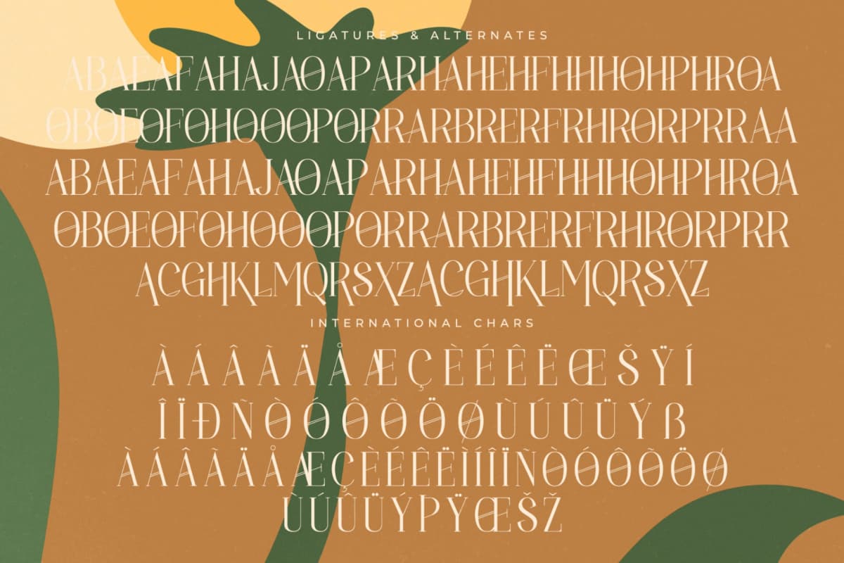 Holdmen Paradise - Modern Display Typeface font preview 19
