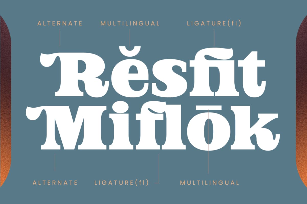 Jofjin Vikar - Serif Display Font font preview 15