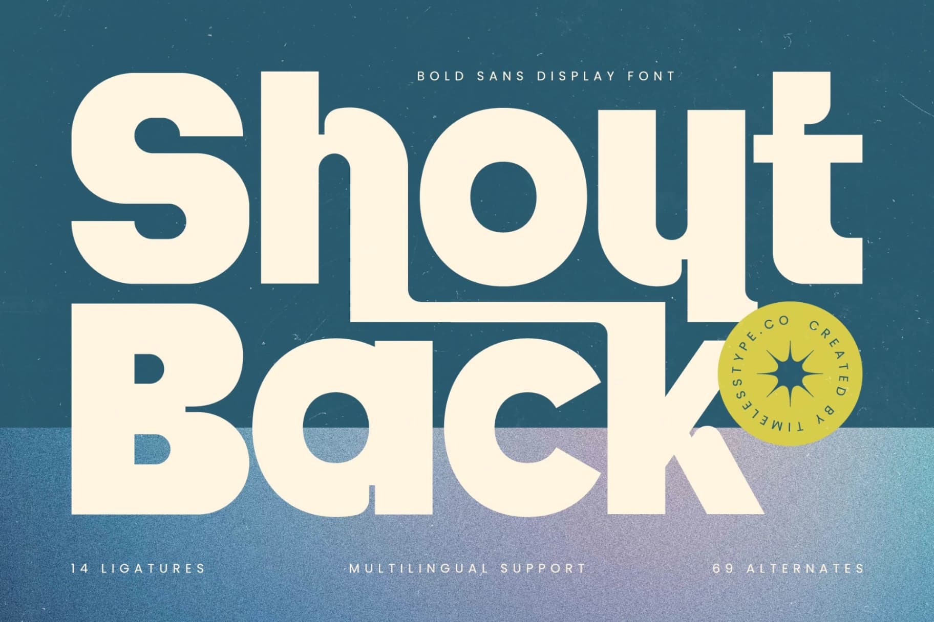 Preview 1 for Shout Back - Bold Sans Display Font