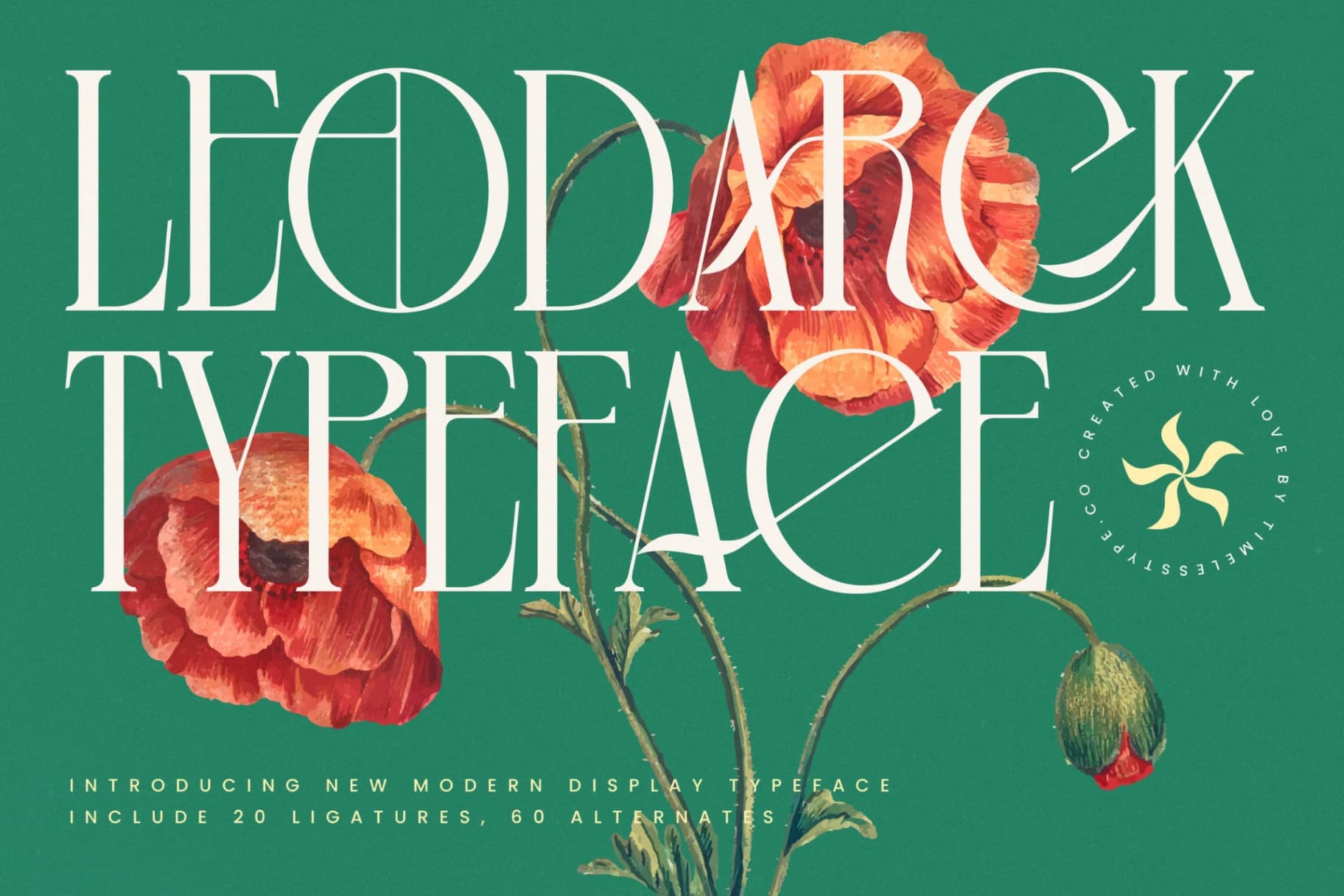 Preview 1 for Leodarck - Modern Display Typeface