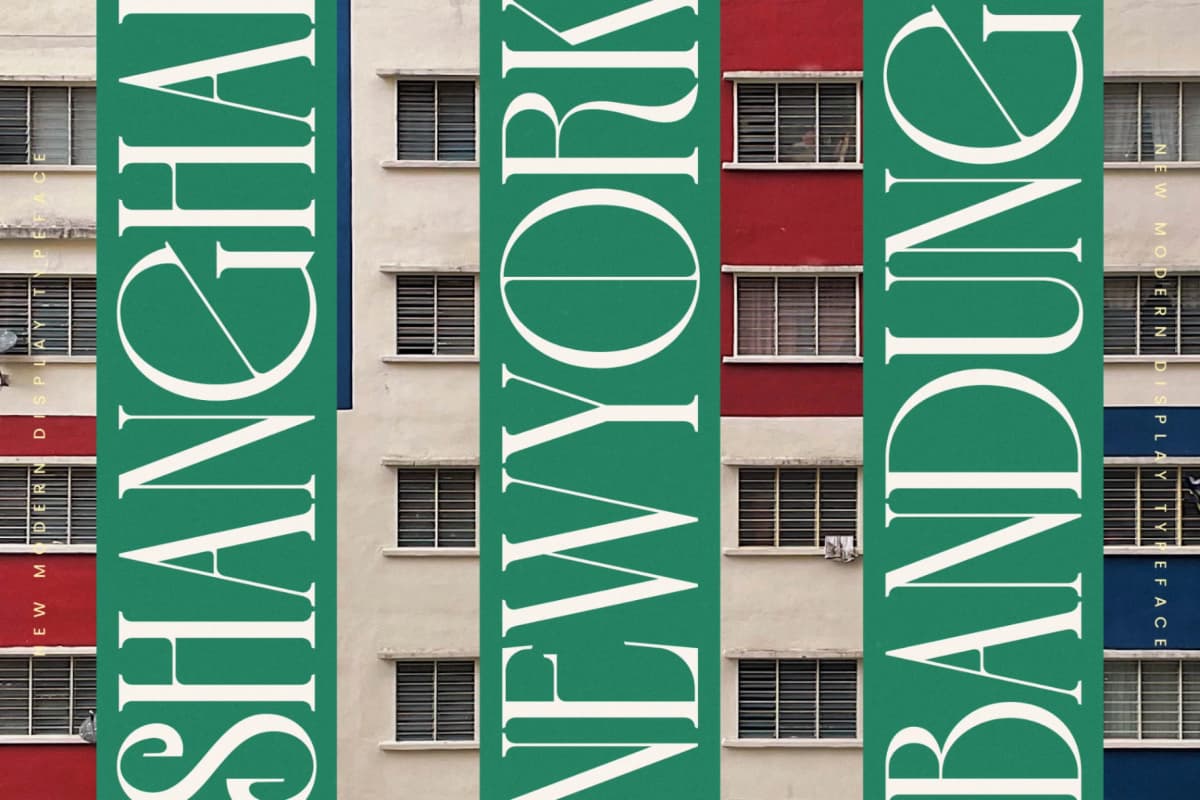Leodarck - Modern Display Typeface font preview 15