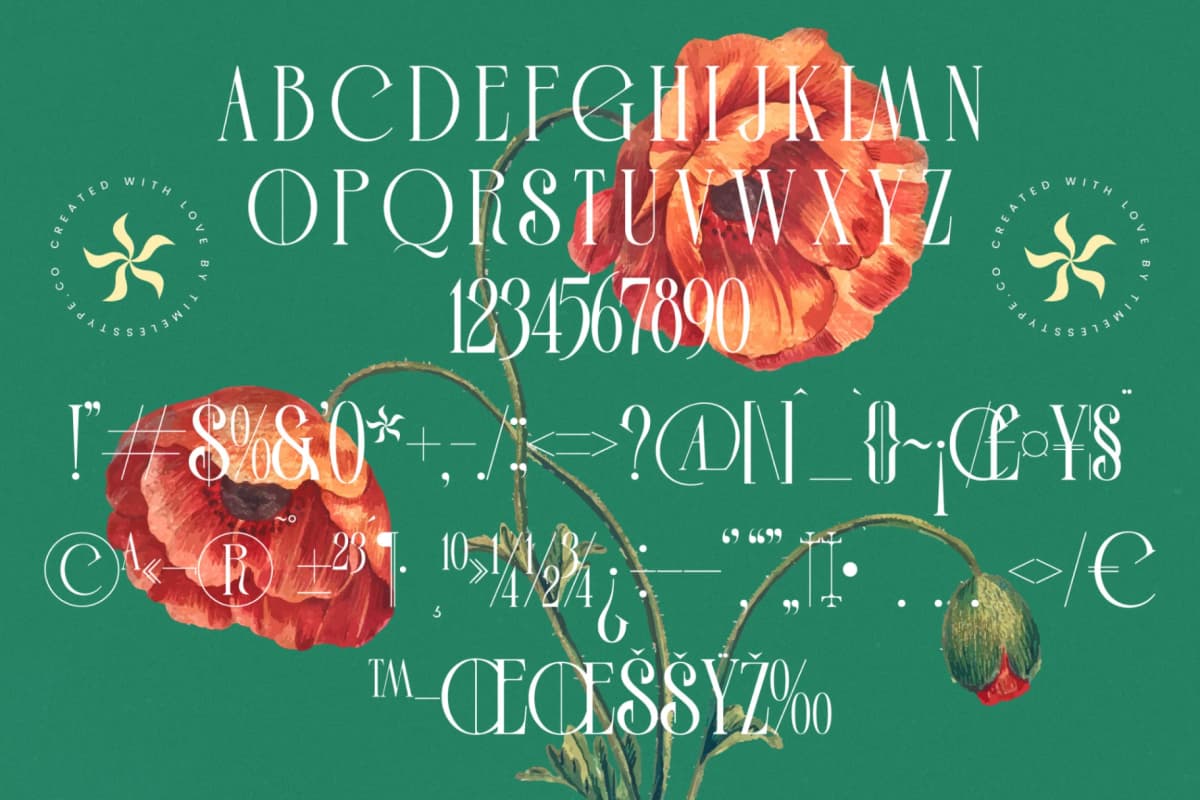 Leodarck - Modern Display Typeface font preview 18