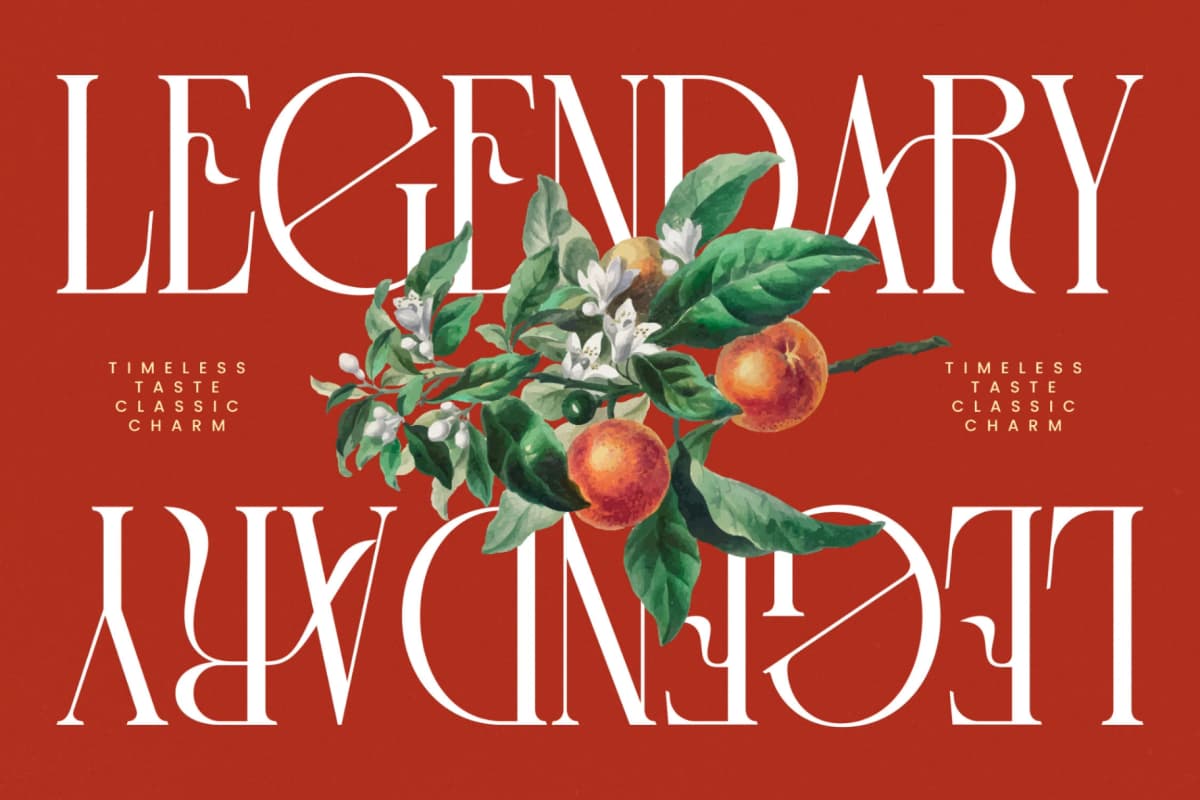 Leodarck - Modern Display Typeface font preview 11