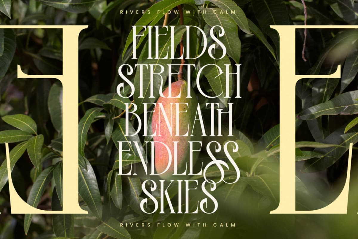 Leodarck - Modern Display Typeface font preview 8