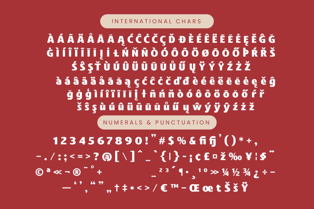 Caffie Lofie - Display Sans Serif Font font preview 19