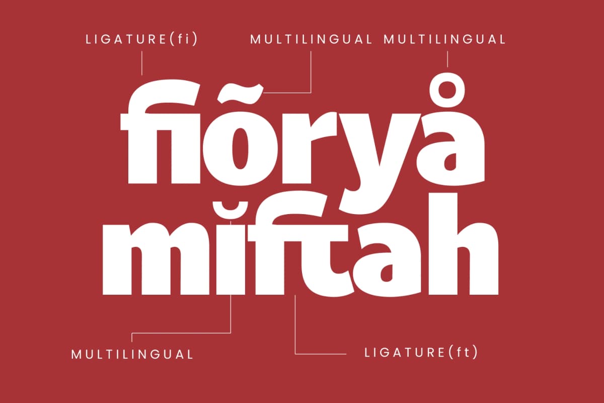 Caffie Lofie - Display Sans Serif Font font preview 15