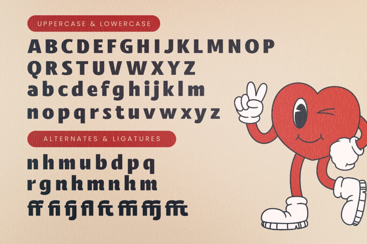 Caffie Lofie - Display Sans Serif Font font preview 18