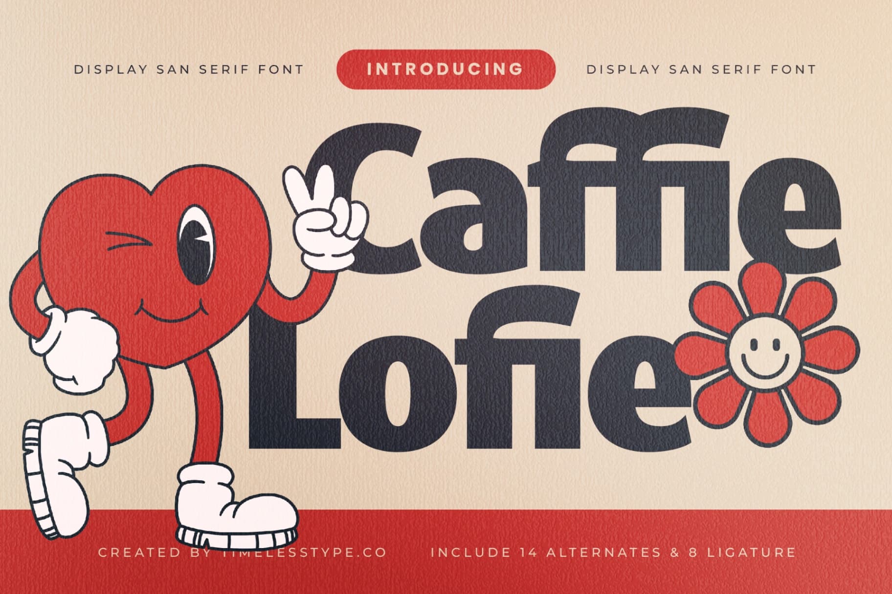 Preview 1 for Caffie Lofie - Display Sans Serif Font