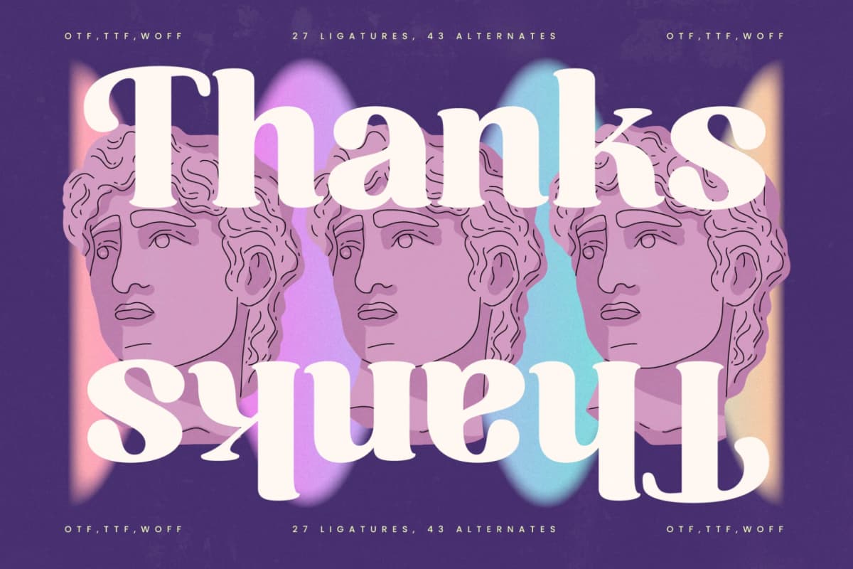 Mathreal - Modern Alternate Serif Font font preview 20