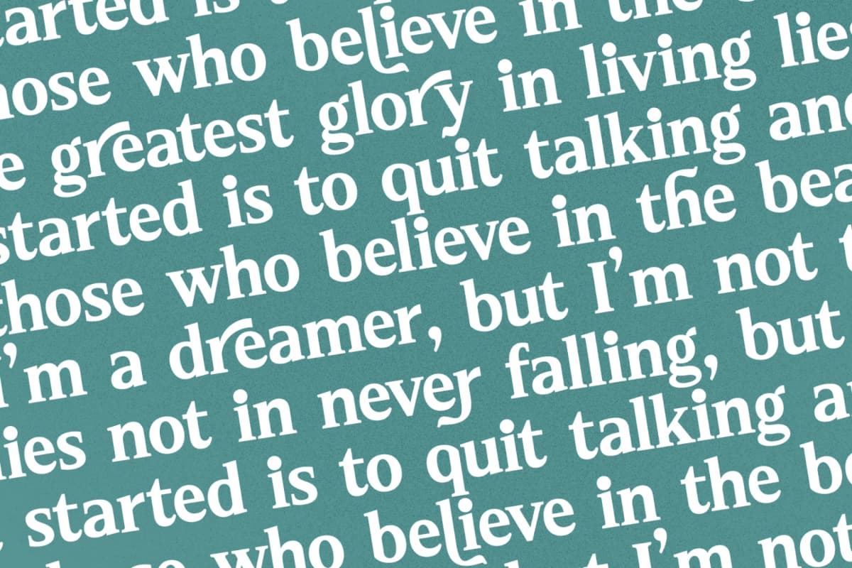 Neutral Trends - Modern Display Serif Font font preview 17
