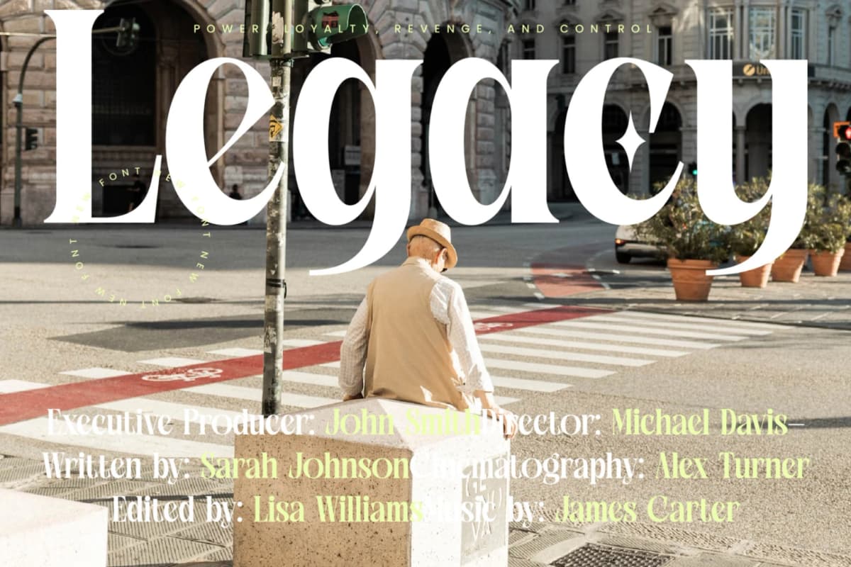 Glowfor - Modern Serif Display Font font preview 6