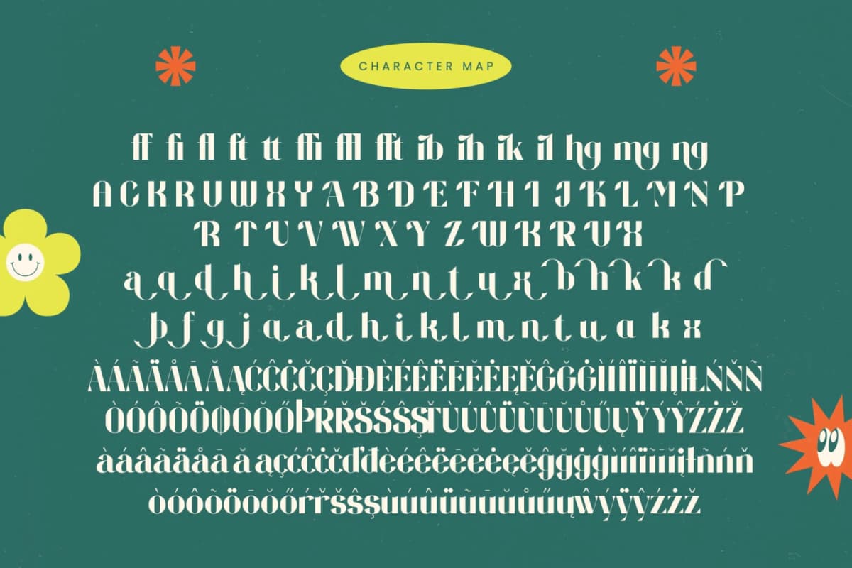 Restful Silent - Sans Serif Display Font font preview 19