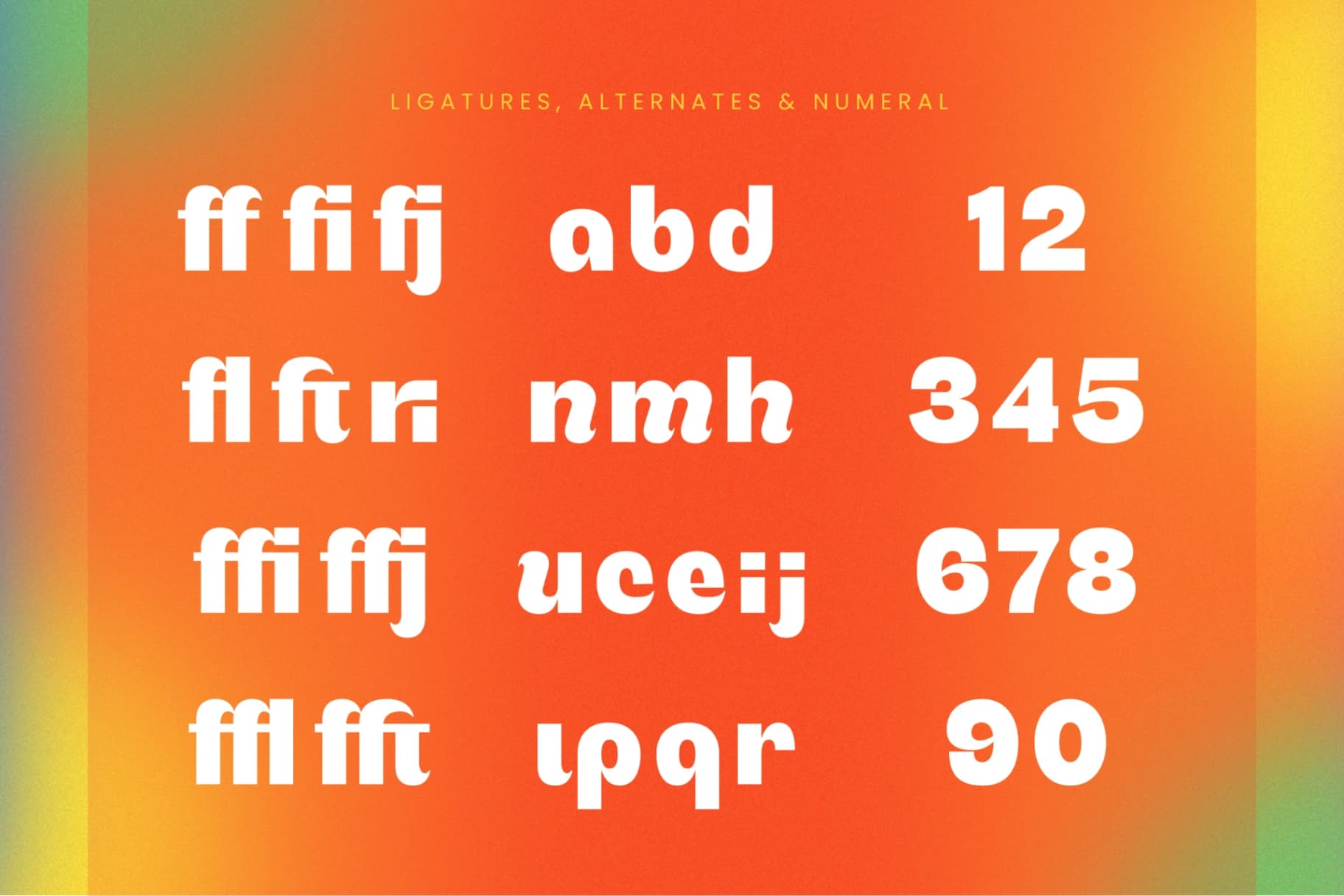Preview 18 for Bright Giftak - Sans Serif Display Font