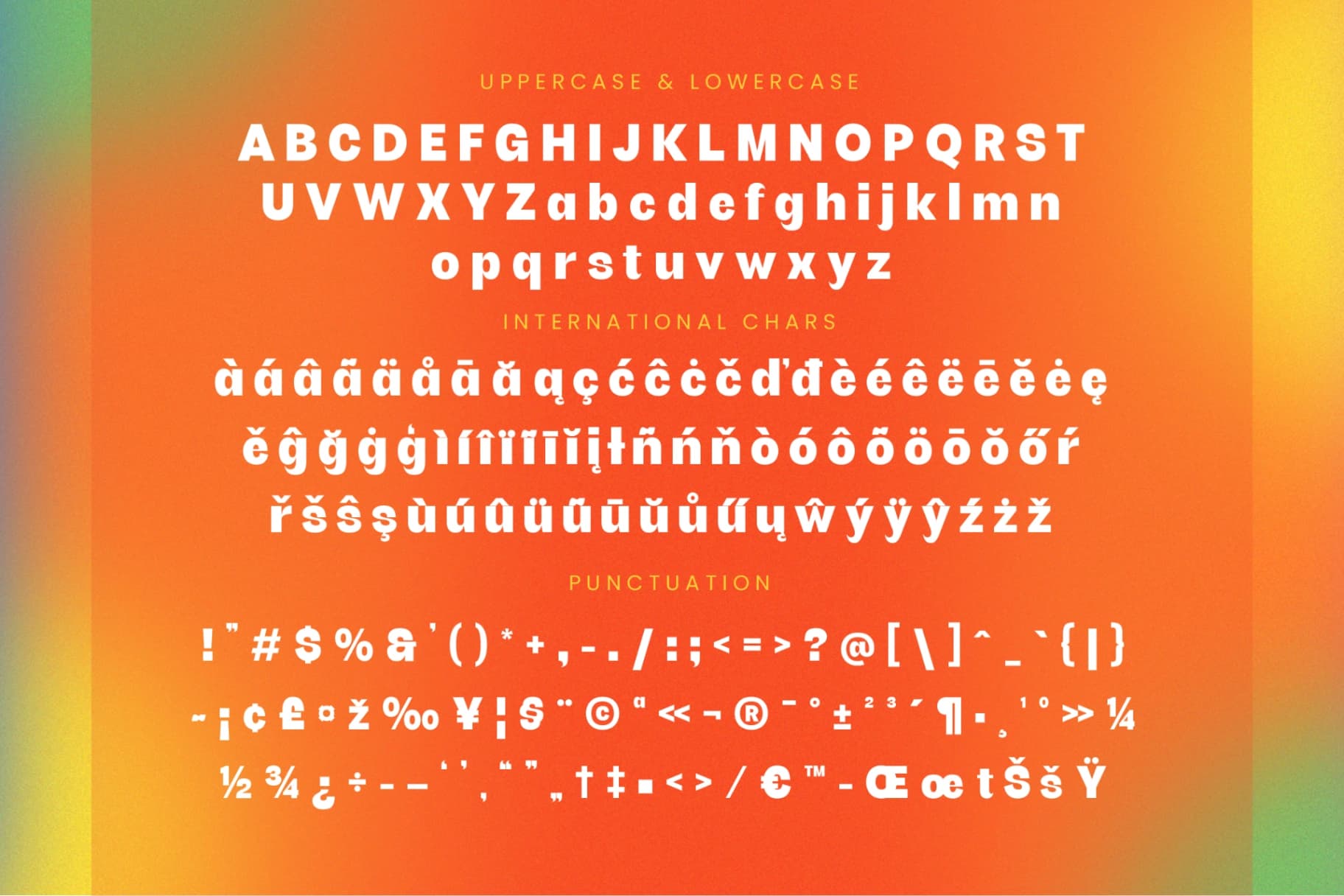 Preview 19 for Bright Giftak - Sans Serif Display Font