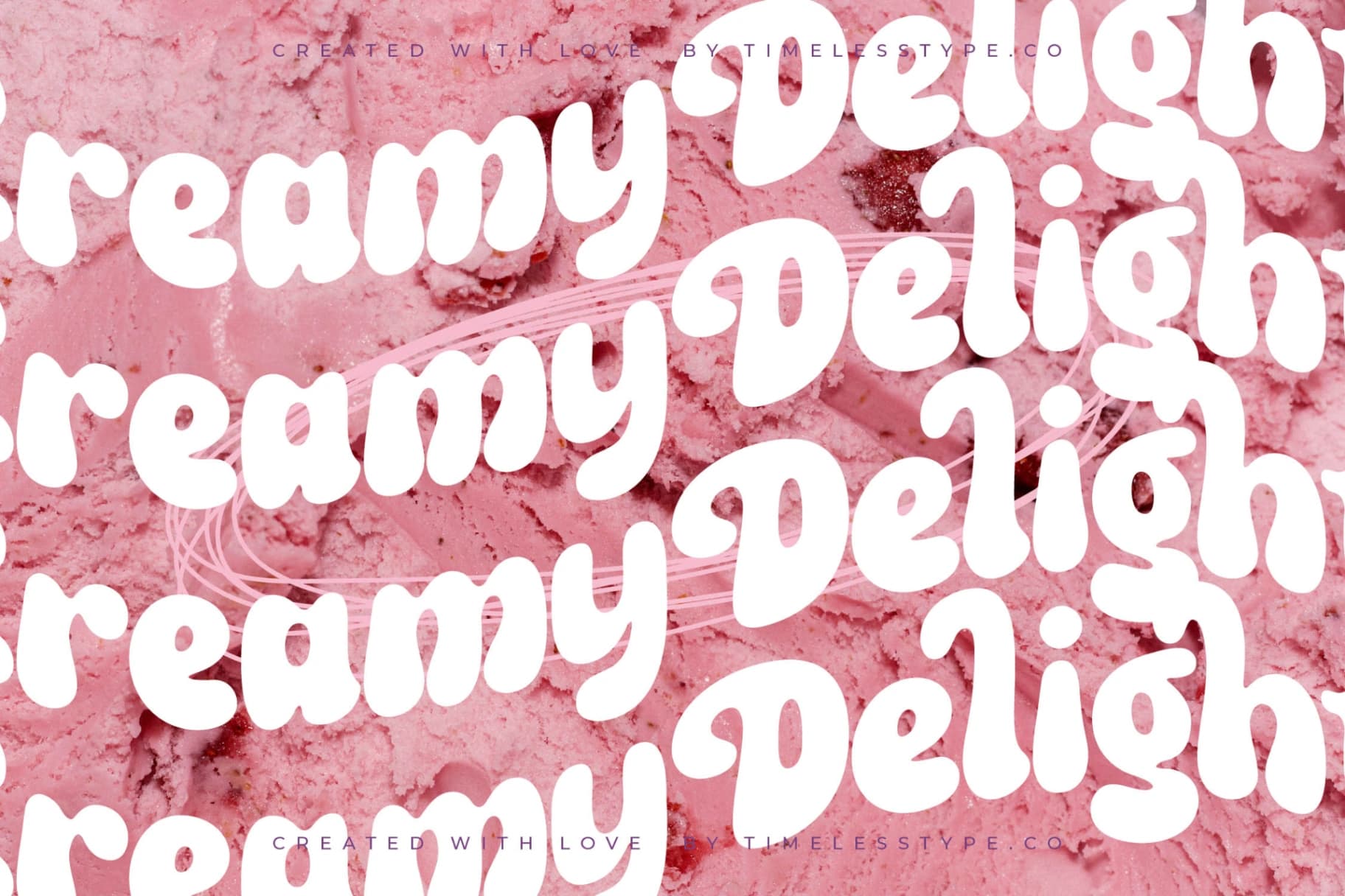 Preview 8 for Fruity Candy - Groovy Display Font