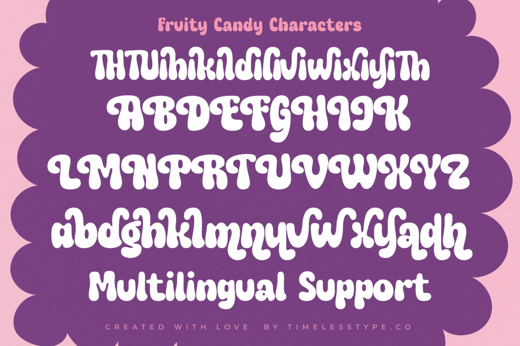 Preview 19 for Fruity Candy - Groovy Display Font