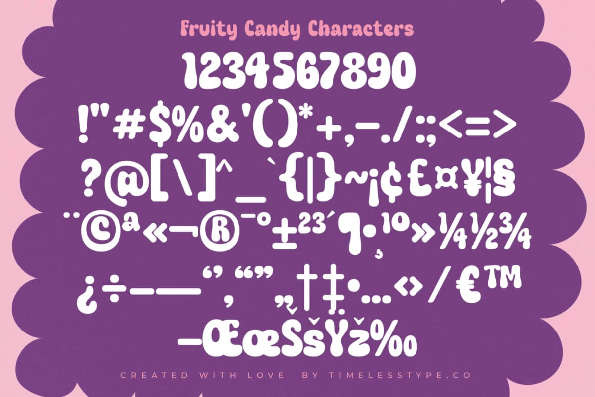 Fruity Candy - Groovy Display Font font preview 18