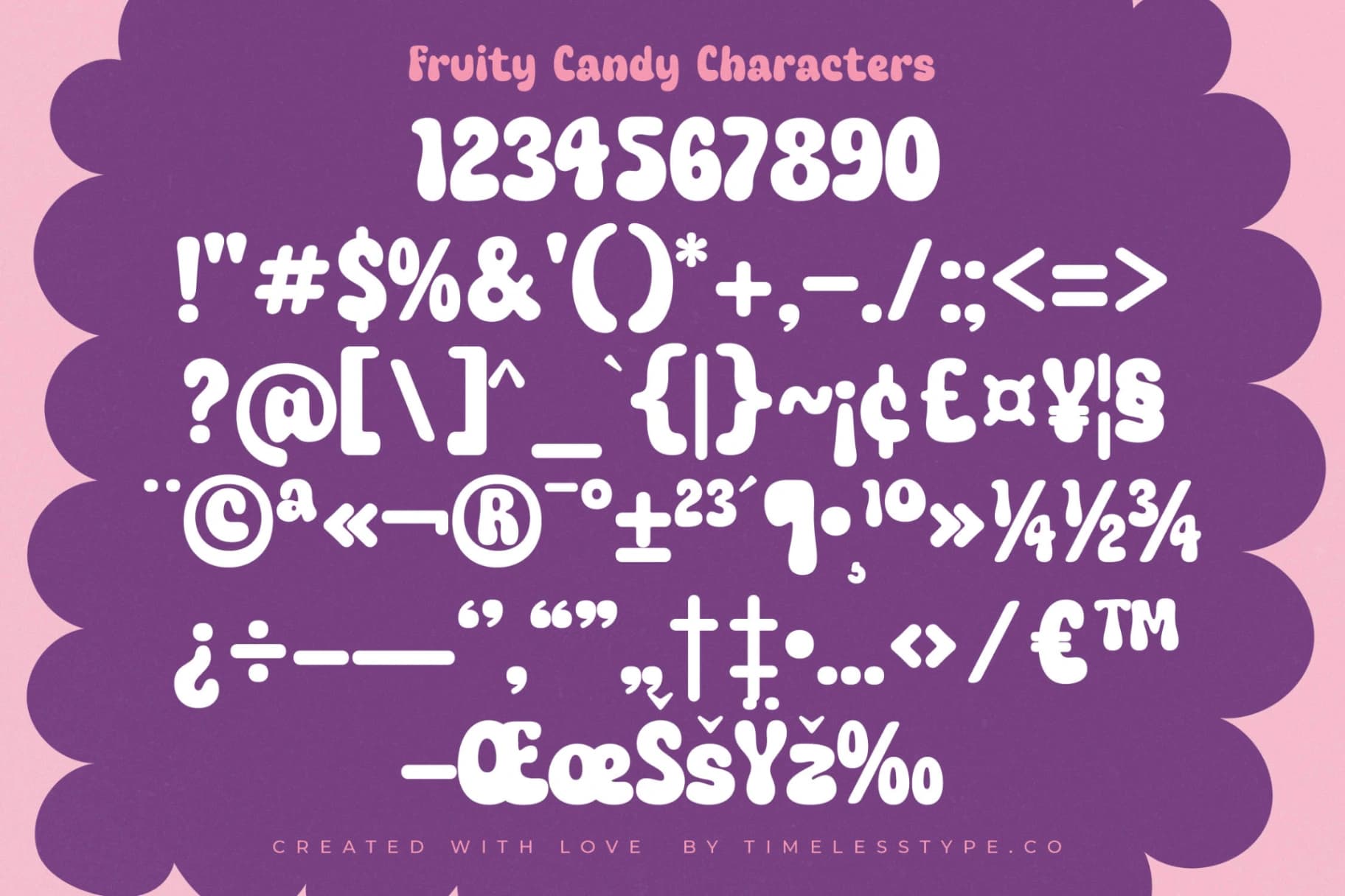 Preview 18 for Fruity Candy - Groovy Display Font