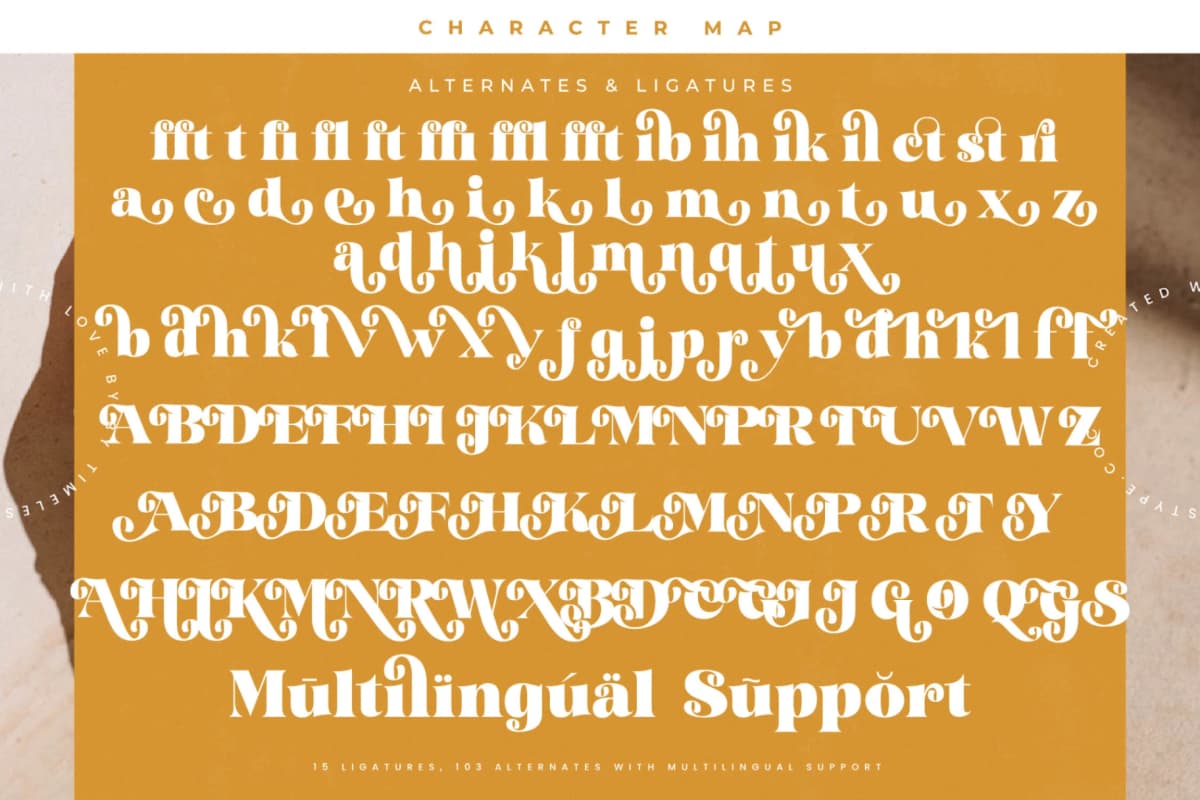 Garden Rosila - Modern Retro Serif Font font preview 19