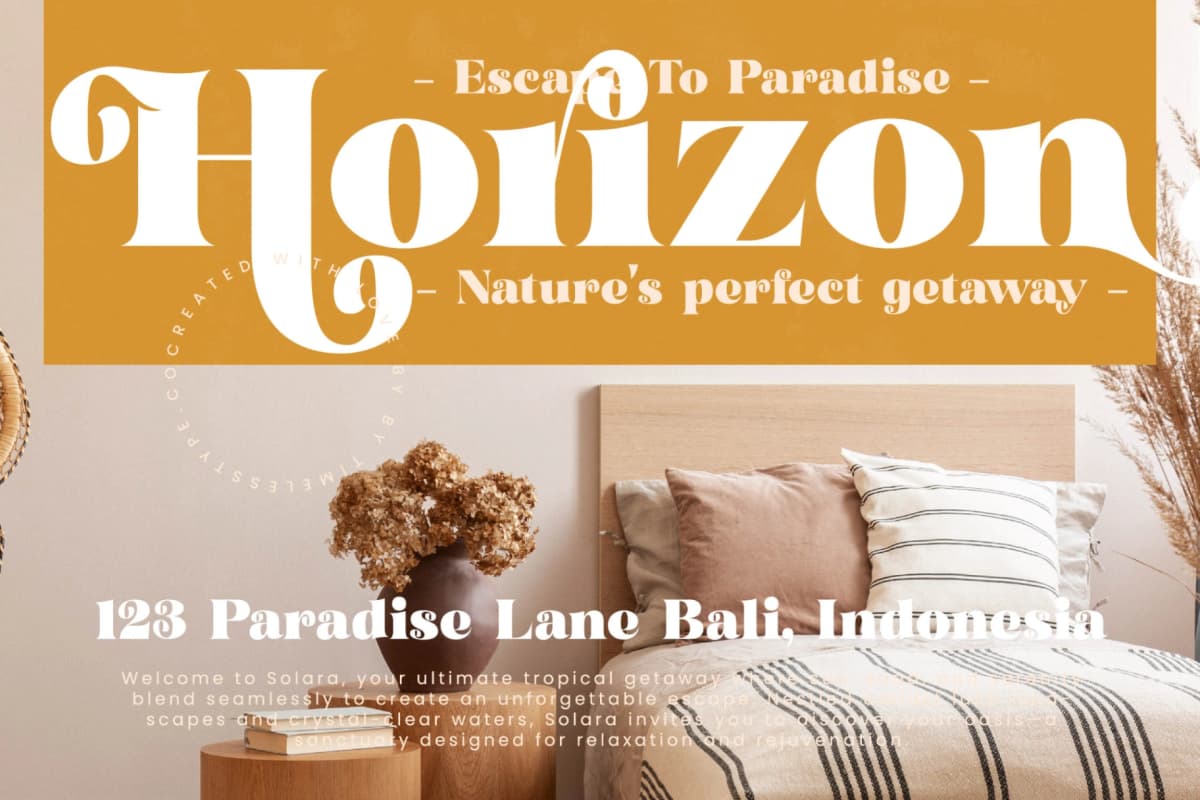 Garden Rosila - Modern Retro Serif Font font preview 14