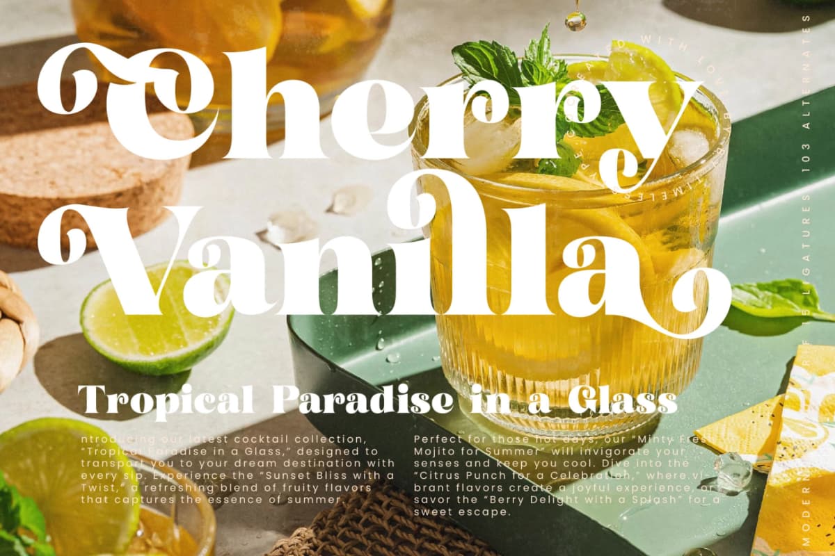 Garden Rosila - Modern Retro Serif Font font preview 6