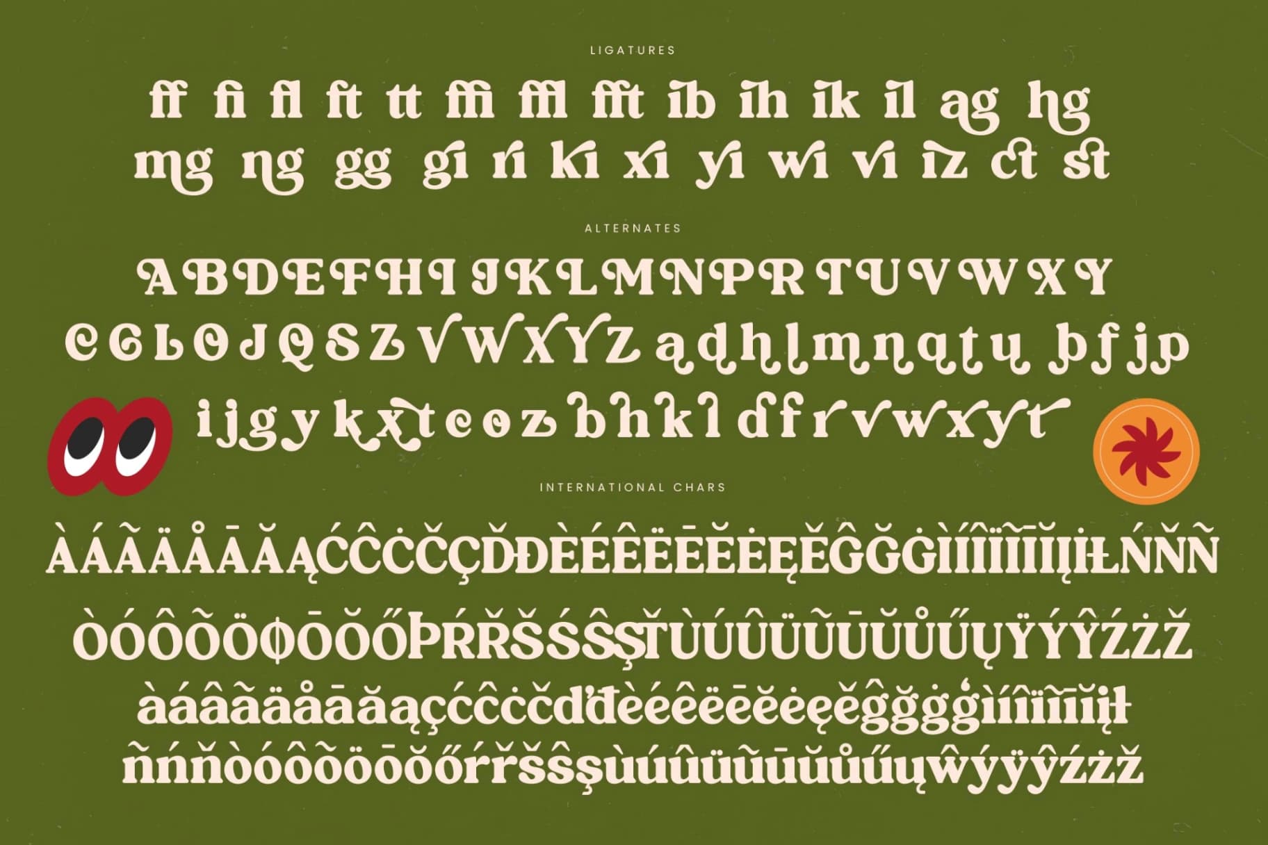 Preview 19 for Hotdog Italian - Bold Serif Display Font