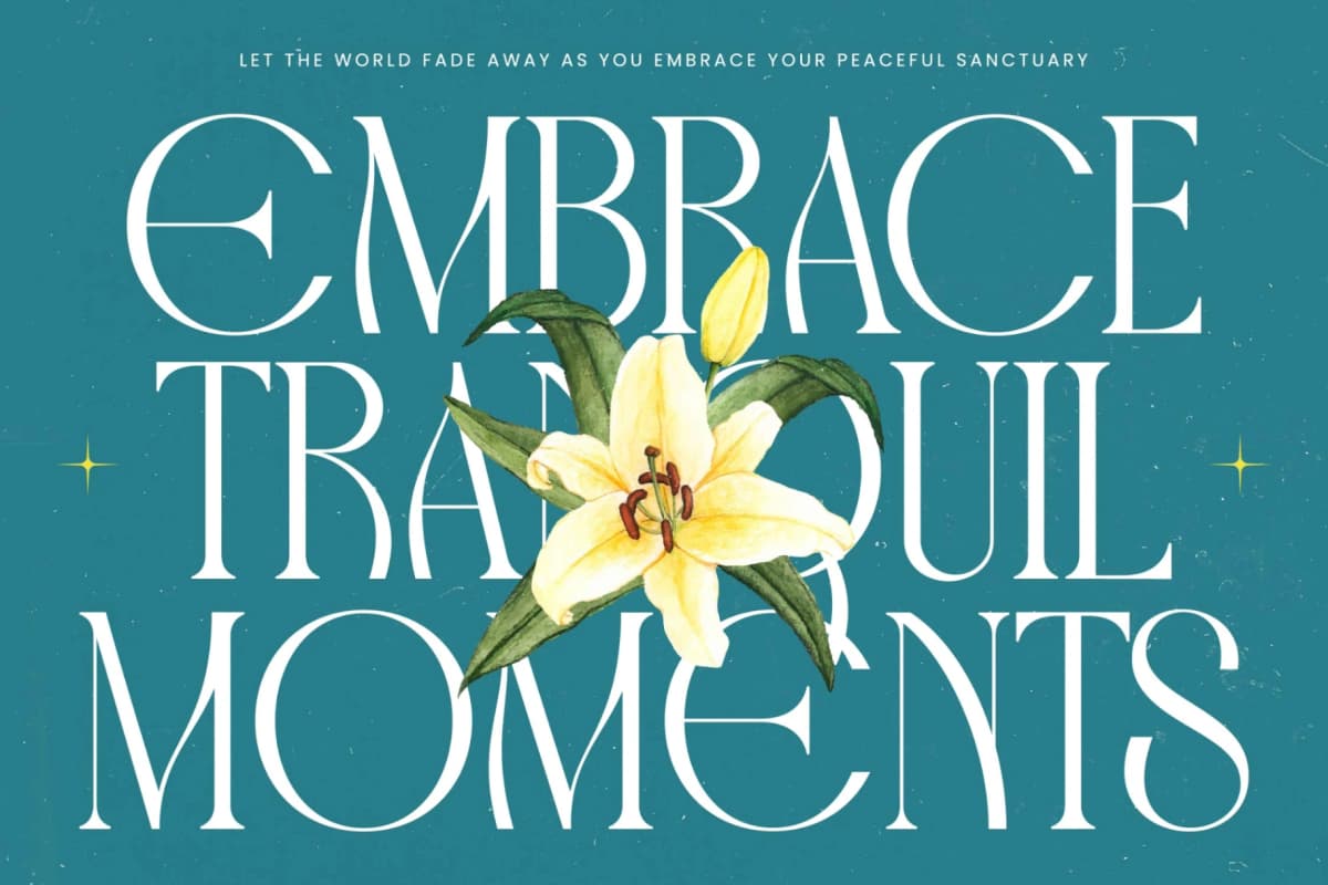 Havens Brooke - All Caps Serif Display font preview 6