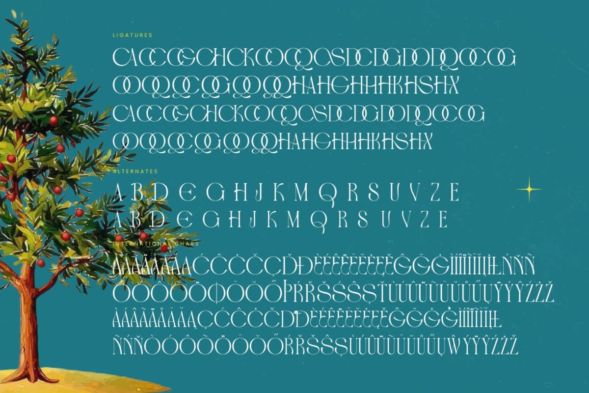 Havens Brooke - All Caps Serif Display font preview 19