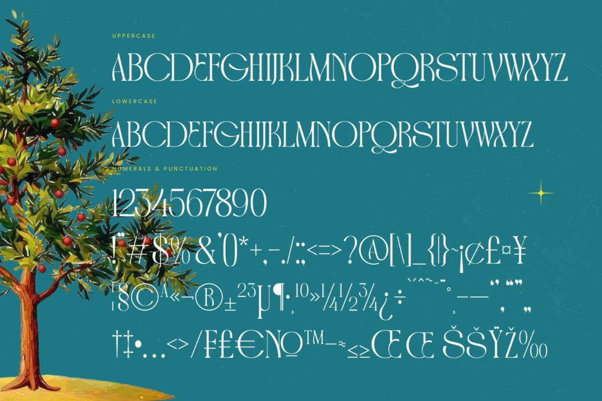 Havens Brooke - All Caps Serif Display font preview 18