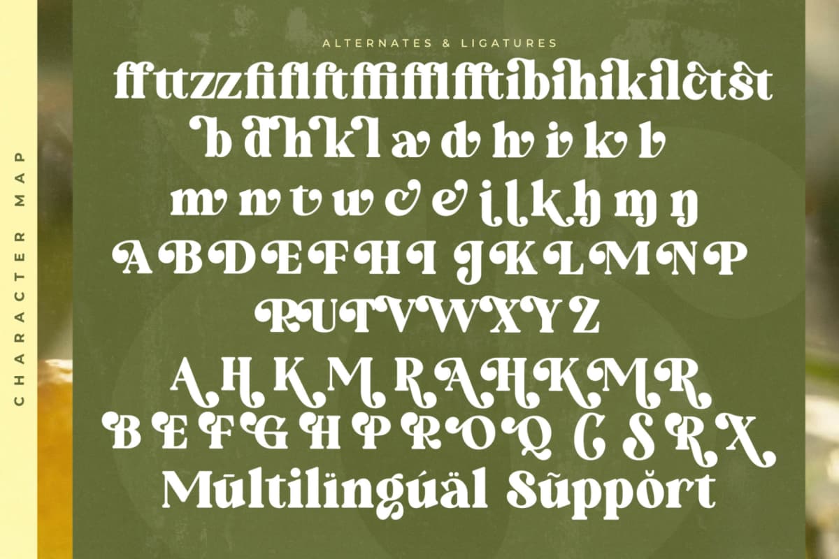 Forest Realm - Modern Retro Serif Font font preview 19
