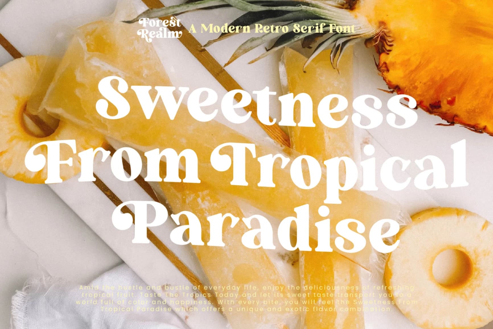 Preview 6 for Forest Realm - Modern Retro Serif Font