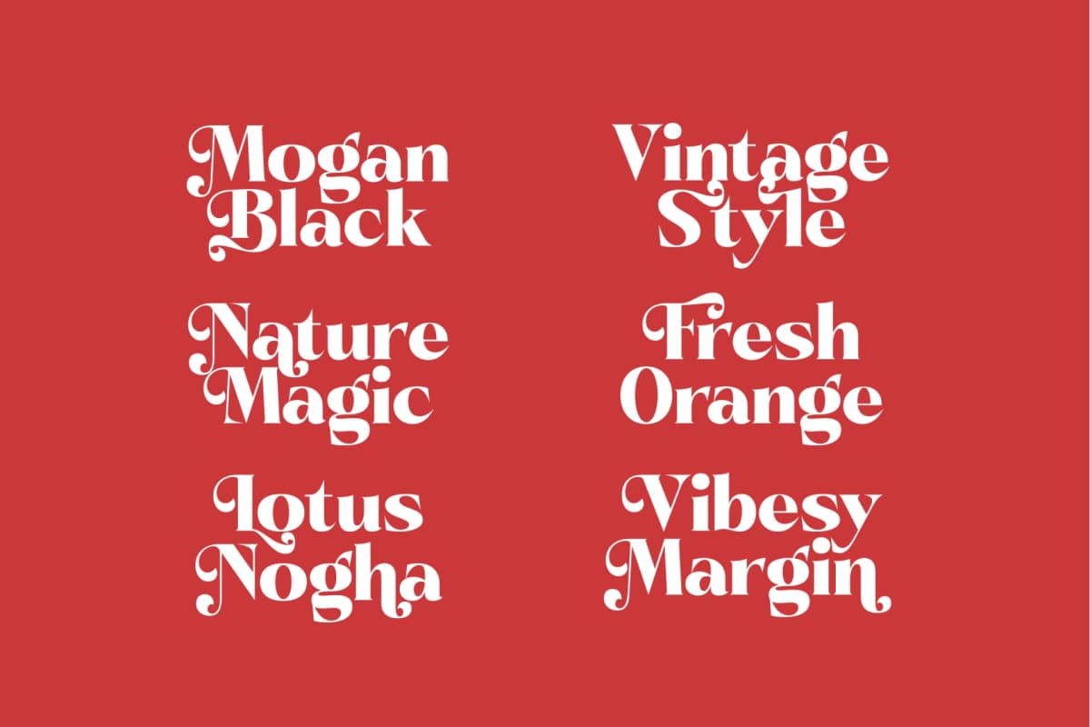 Pramid Mango - Display Serif Font font preview 13
