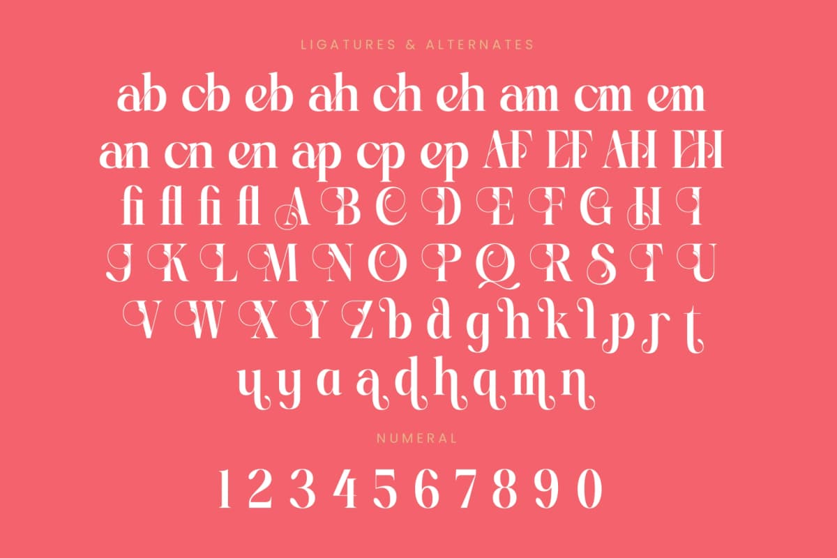 Hantepy Qablema - Modern Serif Font font preview 18