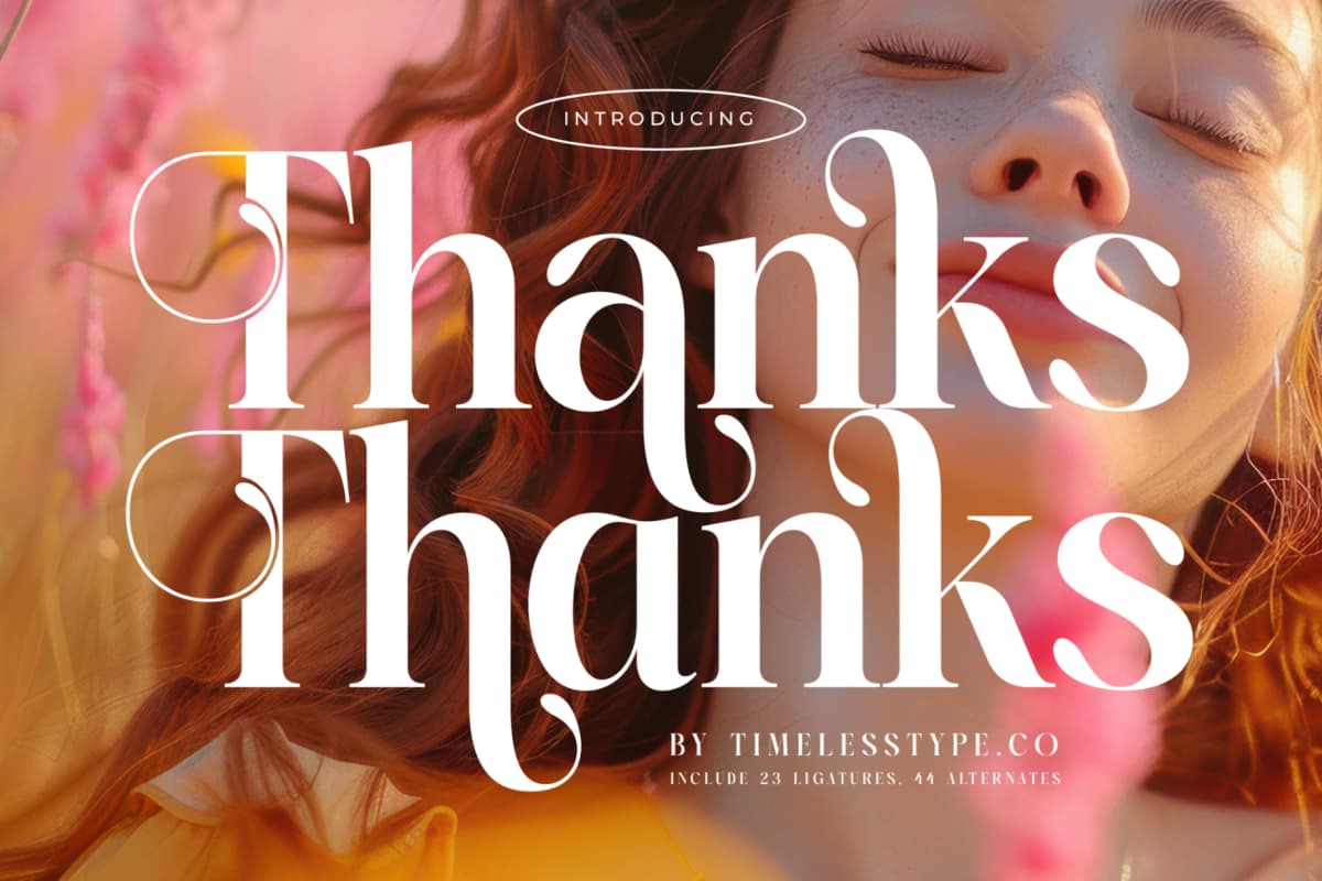 Hantepy Qablema - Modern Serif Font font preview 20