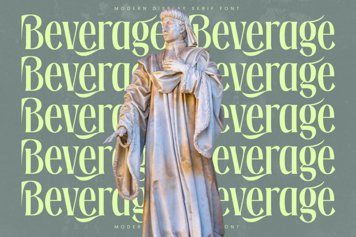 Radiance Beverage - Modern Display Serif Font font preview 13