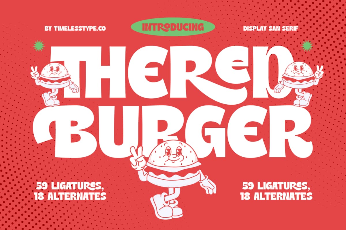 Thered Burger - Display Sans Serif font preview 1