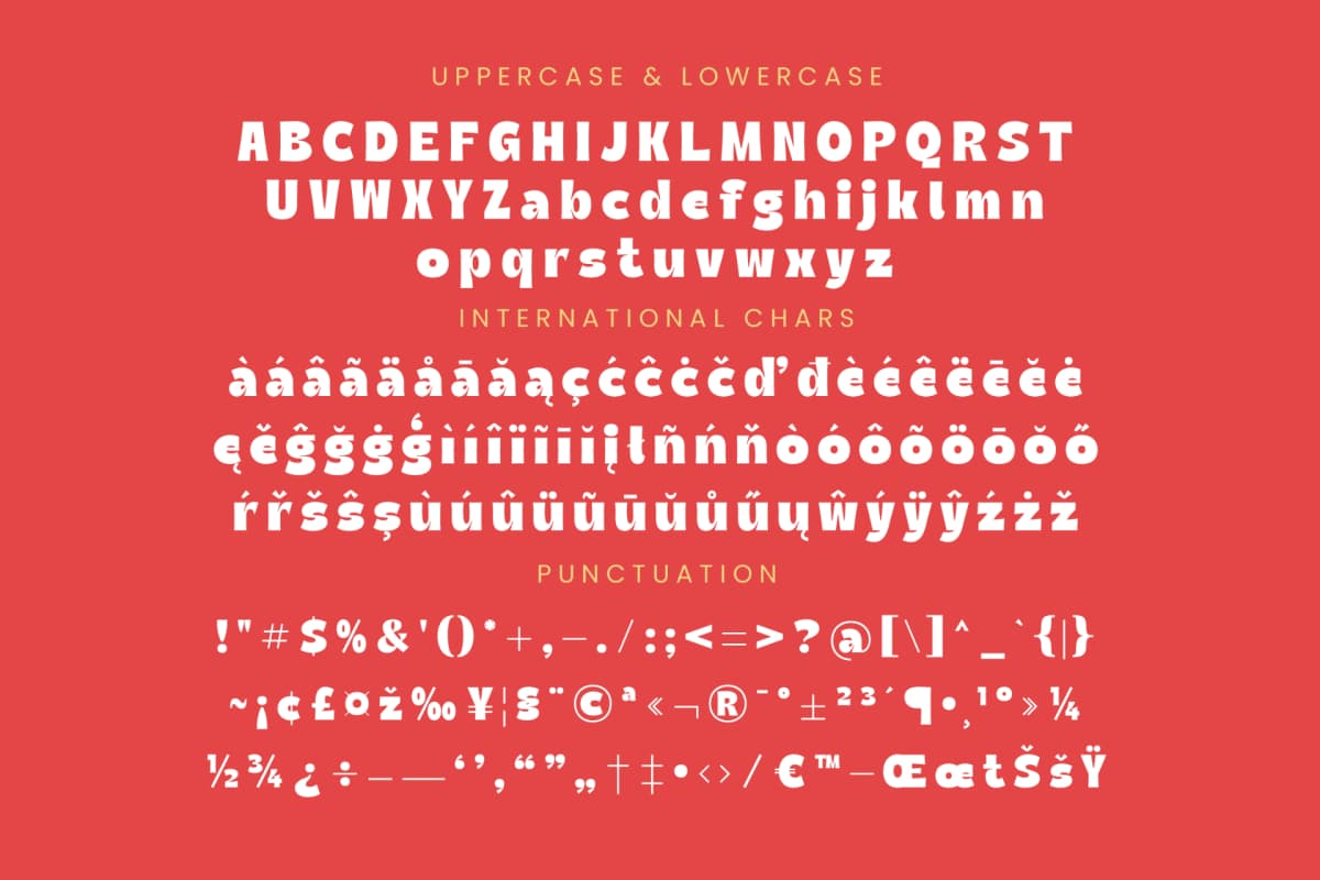 Thered Burger - Display Sans Serif font preview 19