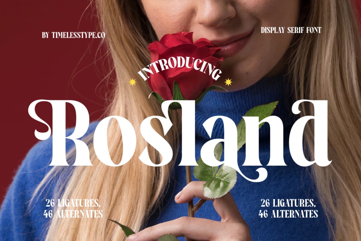Rosland - Display Serif Font font preview 1